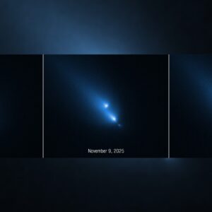 Telescópio Espacial Hubble acidentalmente testemunha o cometa C/2025 K1 (ATLAS) se desintegrando