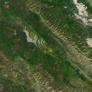 Uma linha de falha em plena floração