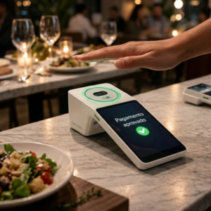 Maquininha brasileira permite pagar sem cartão ou celular; entenda novo método