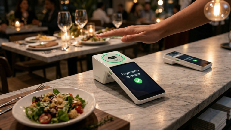 Maquininha brasileira permite pagar sem cartão ou celular; entenda novo método