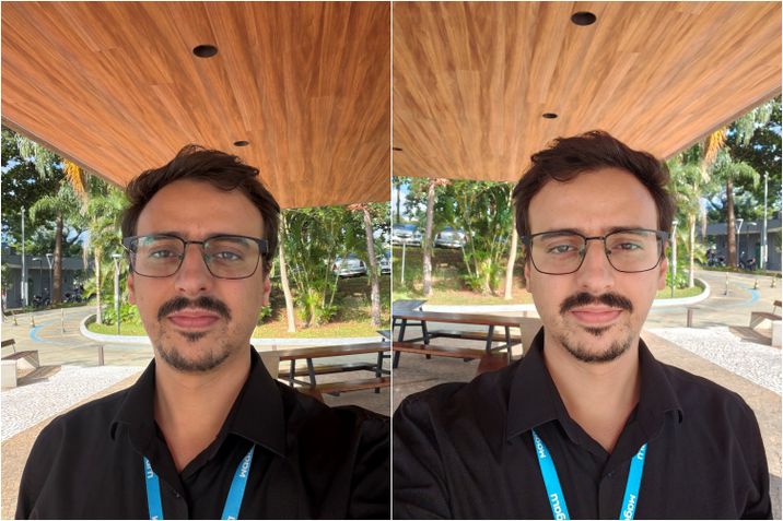 iPhone 17 Pro x Motorola Signature - C&acirc;mera frontal