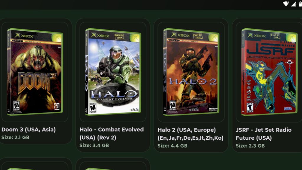 Imagem do emulador X1 BOX