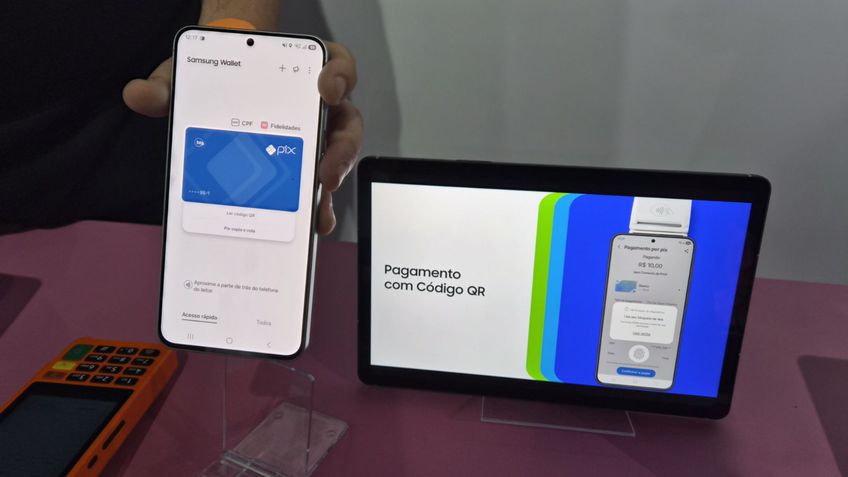 Pix por aproxima&ccedil;&atilde;o Samsung
