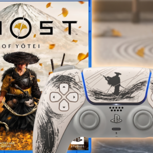 Combo imperdível: DualSense edição especial + Ghost of Yotei parcelado em 10x