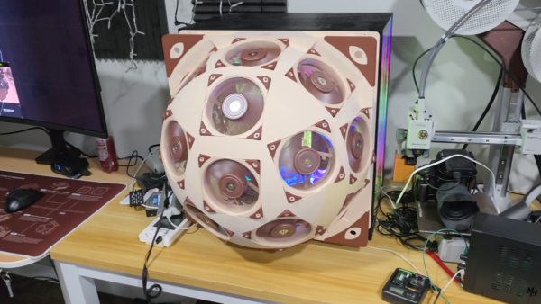 Domo com 15 fans da Noctua é uma tampa de gabinete que derruba 20 °C da CPU
