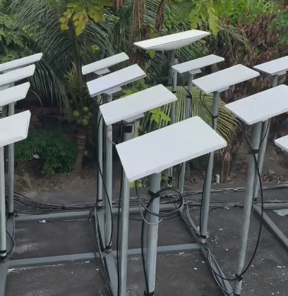 Fazenda de antenas starlink