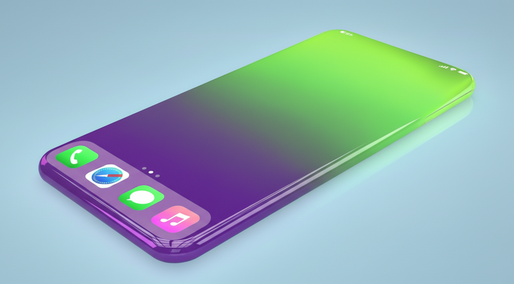 iPhone vidro tela futurista