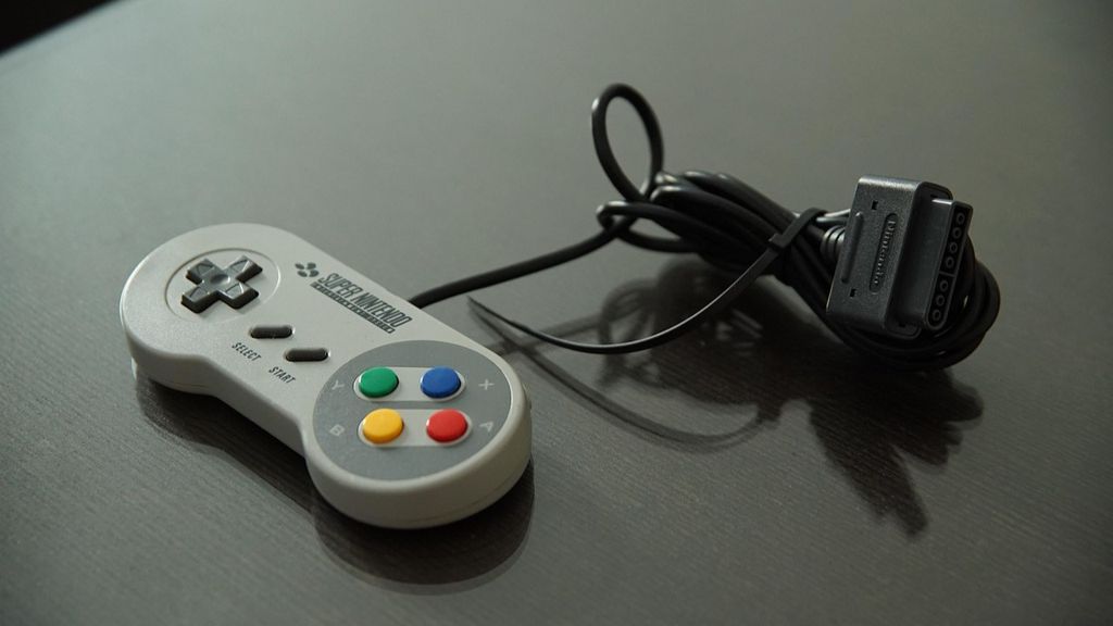 Imagem do controle do SNES