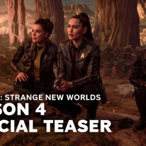 4ª temporada de 'Star Trek: Strange New Worlds' ganha data de lançamento e trailer repleto de cowboys espaciais, buracos negros e um T-rex