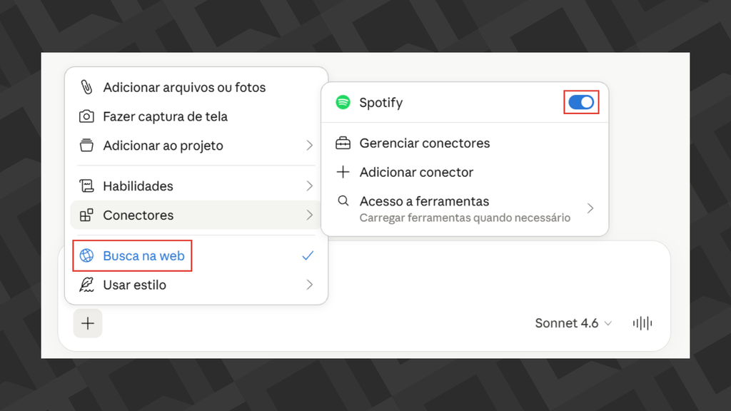 Passos para ativar o Spotify no Claude
