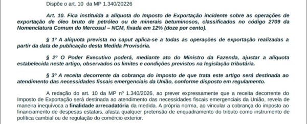 Juiz admite que trechos de MP citados em decisão sobre tributação de combustíveis eram inexistentes