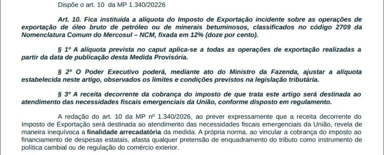 Juiz admite que trechos de MP citados em decisão sobre tributação de combustíveis eram inexistentes
