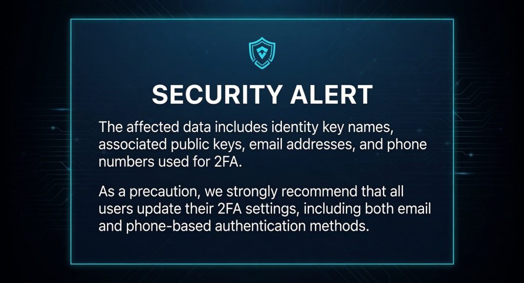 alerta de segurança