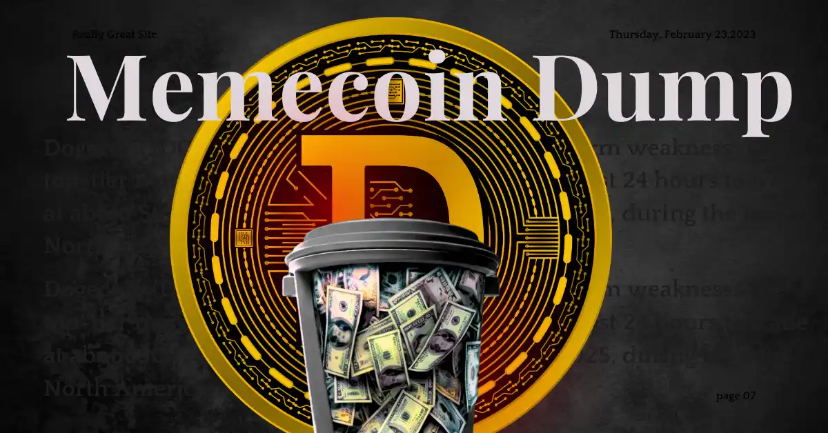 Dogecoin quebra abaixo da linha de tendência principal, desencadeia forte despejo de Memecoin; O que vem a seguir?