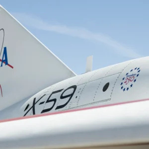 X-59 da NASA recebe logotipo do Freedom 250