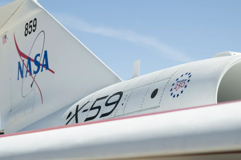 X-59 da NASA recebe logotipo do Freedom 250