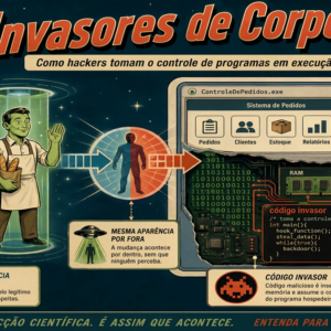 Invasores de Corpos: como hackers tomam o controle de programas em execução