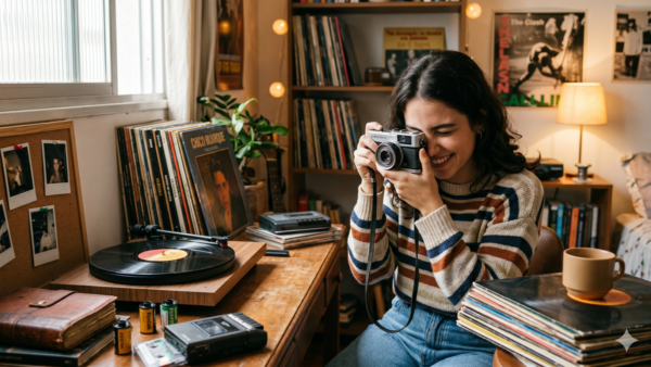 De câmera retrô a vinil: por que jovens estão escolhendo a tecnologia analógica