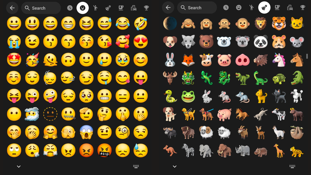 Emojis em 3D no Android
