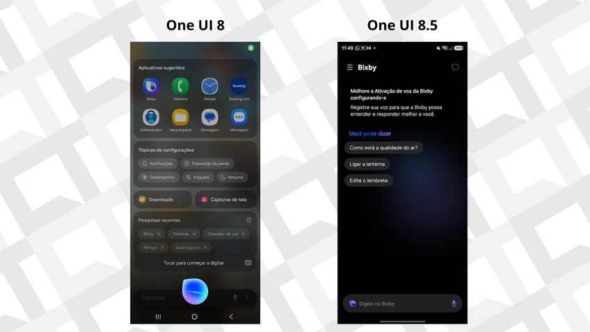One UI 8 x One UI 8.5