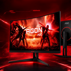 Amazon derruba preço do AOC Agon Quad 32”, monitor gamer QHD grandão curvo