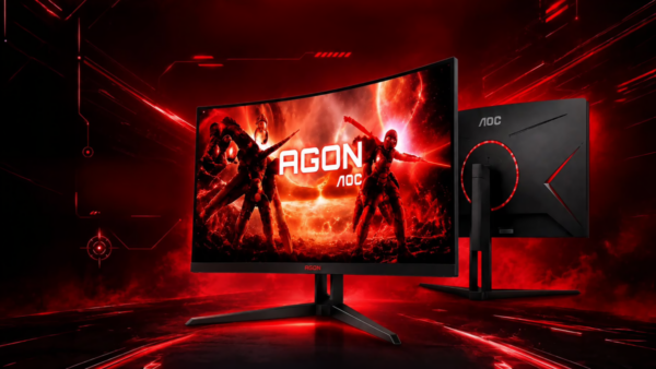 Amazon derruba preço do AOC Agon Quad 32”, monitor gamer QHD grandão curvo