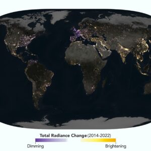 Imagens de satélite da NASA revelam mudanças dramáticas nas luzes noturnas da Terra