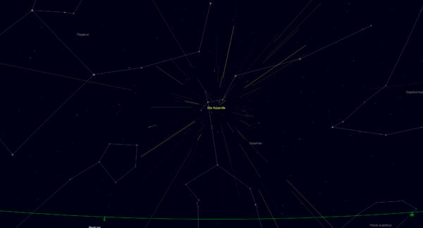 Não perca o pico da chuva de meteoros Eta Aquarid 2026 esta noite! Visualizando horários, locais e dicas