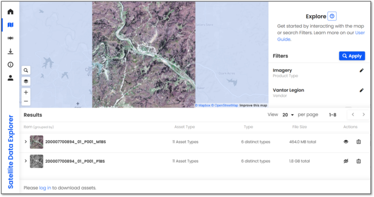 Webinar 17/06: Descubra, acesse e atribua tarefas a dados comerciais com o Satellite Data Explorer da NASA