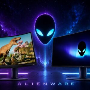 Alienware renova linha de monitores com painéis OLED gigantes e curvos