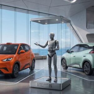 BYD trabalha em robôs humanoides para vender em sua rede de concessionárias