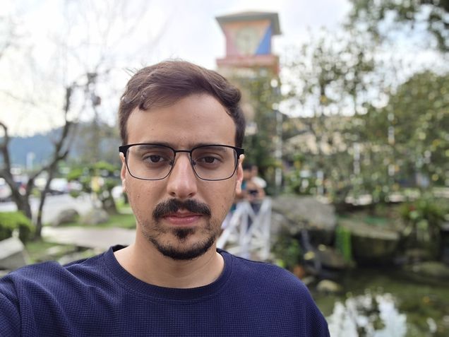 Galaxy S25 Plus - C&acirc;mera Frontal / modo retrato