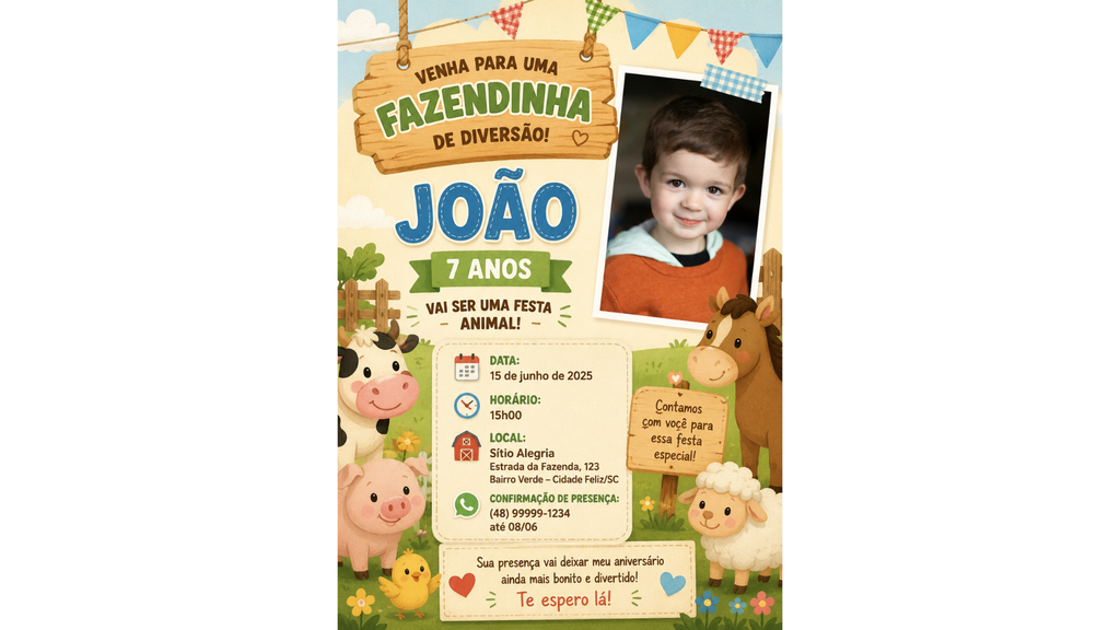 Tema de fazendinha