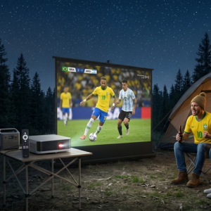 Para ver a Copa em qualquer lugar do mundo: kit Starlink + projetor em oferta