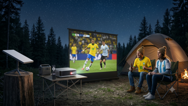 Para ver a Copa em qualquer lugar do mundo: kit Starlink + projetor em oferta