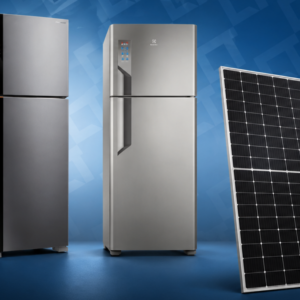 Quantas placas solares precisa para rodar uma geladeira grande o dia todo?