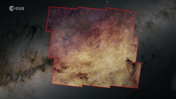 Euclides da ESA captura o coração lotado da Via Láctea