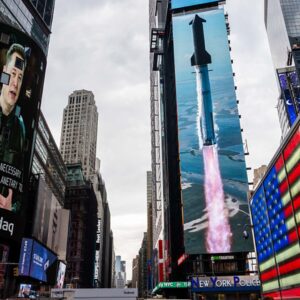 IPO da SpaceX traz Starship para foto do dia em Nova York em 16 de junho de 2026