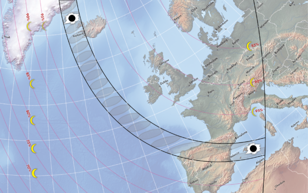 Milhões puderam ver um raro pôr do sol durante o eclipse solar total em 12 de agosto de 2026. Veja onde procurar