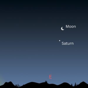 Não perca a lua e Saturno fazem um show espetacular antes do nascer do sol, 10 de junho