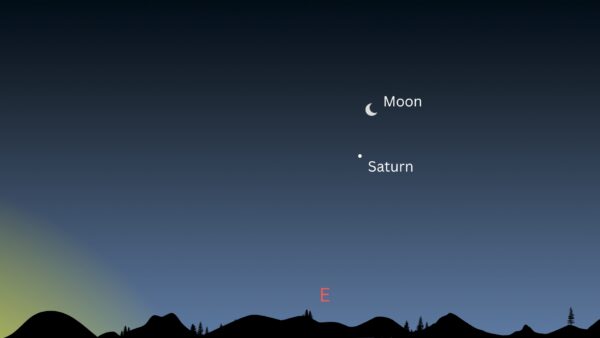 Não perca a lua e Saturno fazem um show espetacular antes do nascer do sol, 10 de junho