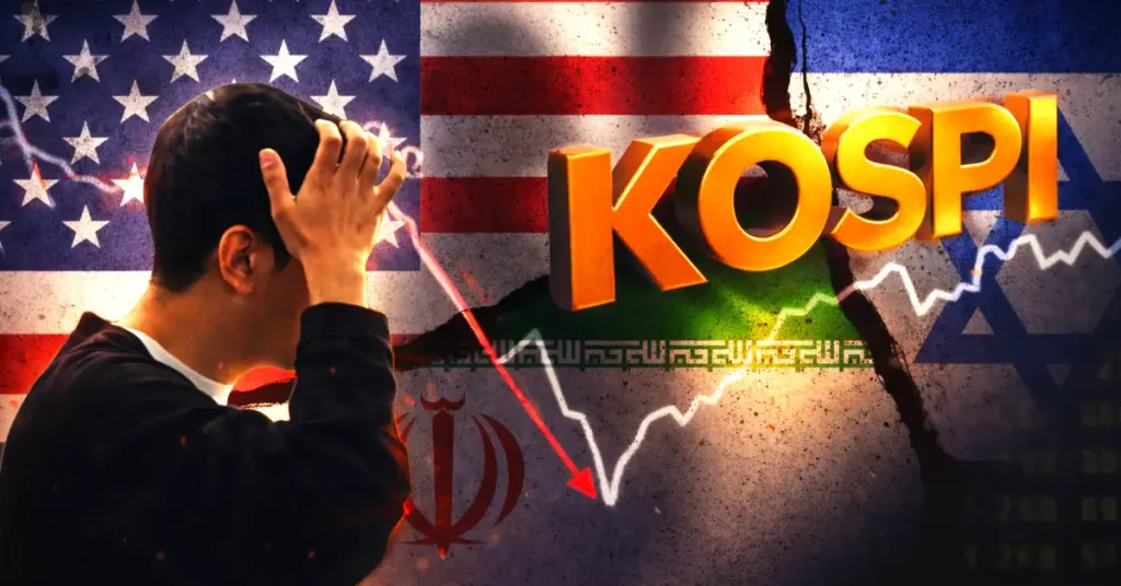 Queda do mercado de ações coreano KOSPI despenca 7% em meio à guerra entre EUA e Israel e Irã