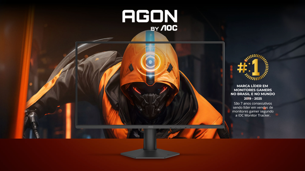 Monitor Gamer AOC Agon G50 conta com tempo de resposta de 0,5ms (Divulgação/AOC)
