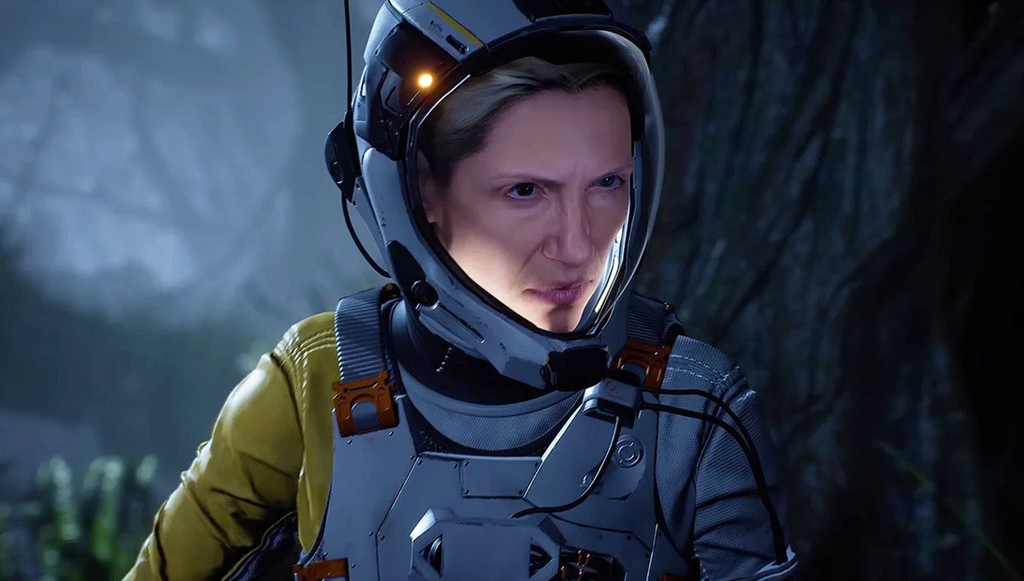 Um dos primeiros jogos feitos especialmente para o PS5 é Returnal, que chegou com uma protagonista feminina poderosa (Imagem:  Divulgação/PlayStation)