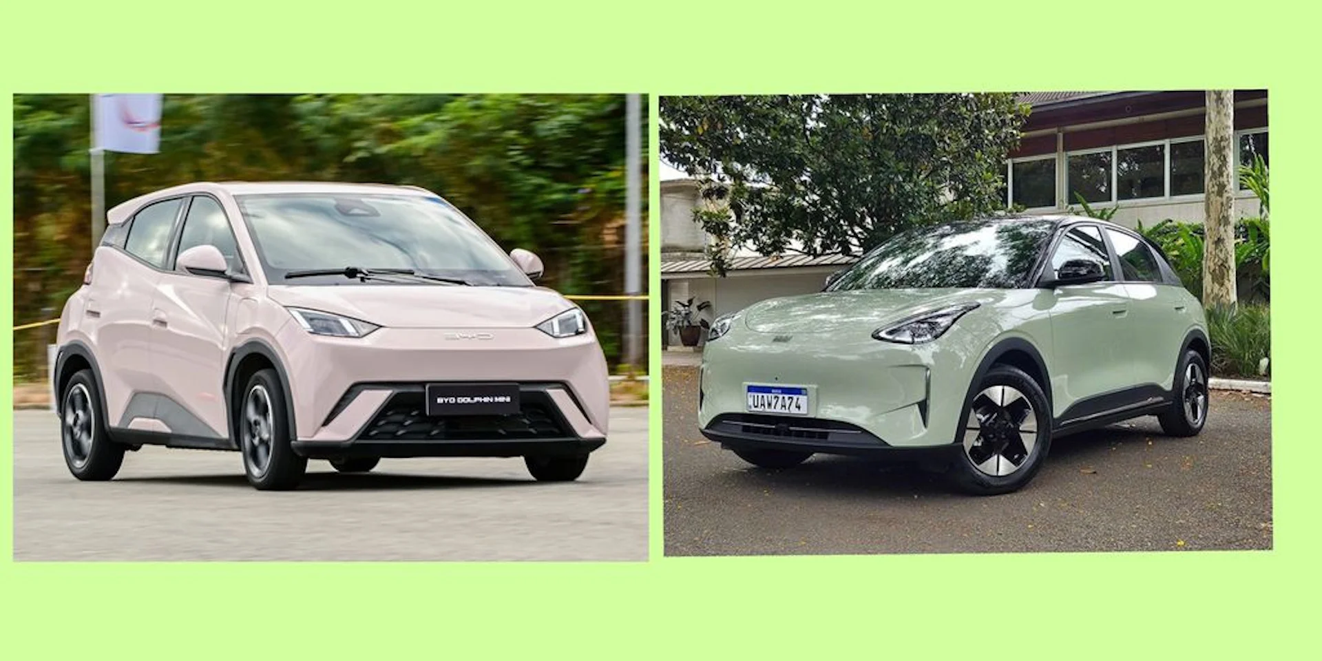Editar informações da imagem Geely EX2 x BYD Dolphin Mini