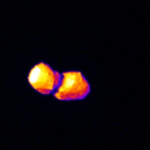 A sonda Hayabusa2 do Japão captura uma foto notável de um asteróide de duas cabeças a 62 milhões de milhas de distância