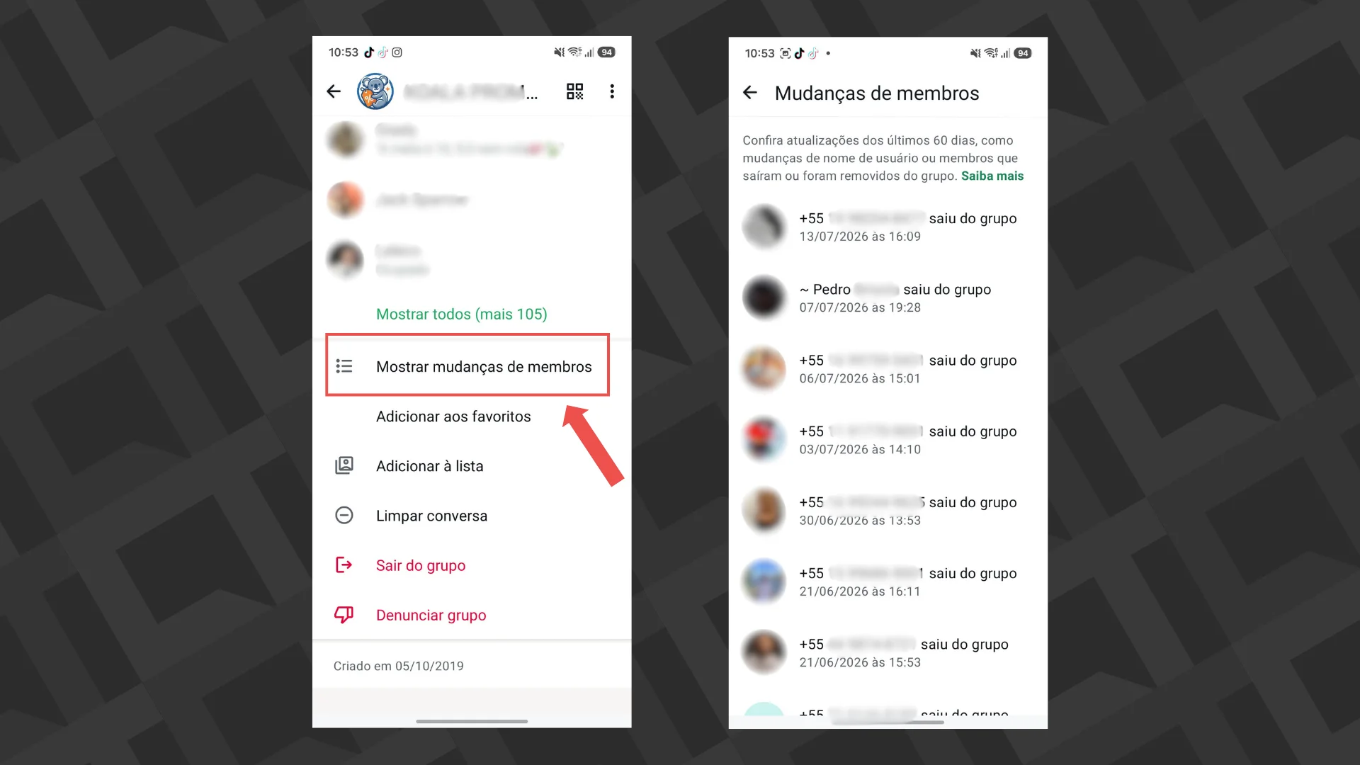 Editar informações da imagem grupos whatsapp
