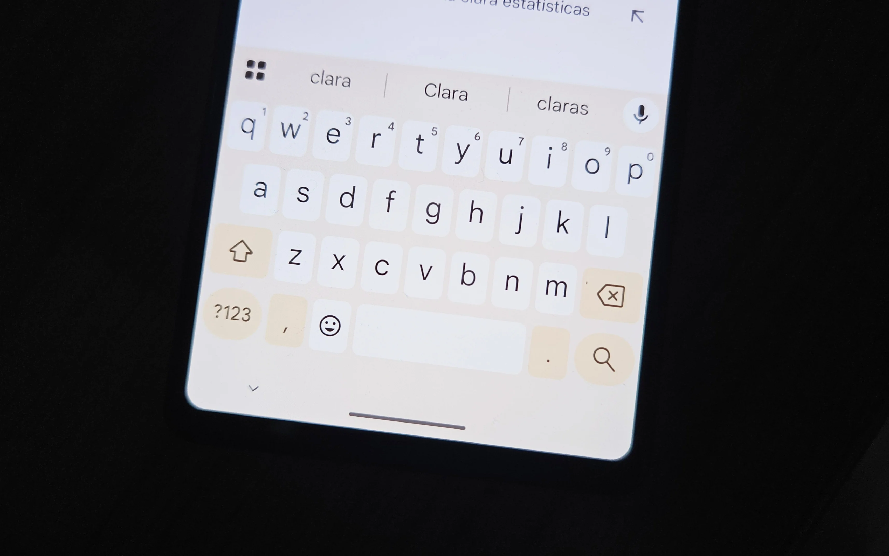 Editar informações da imagem Teclado Gboard