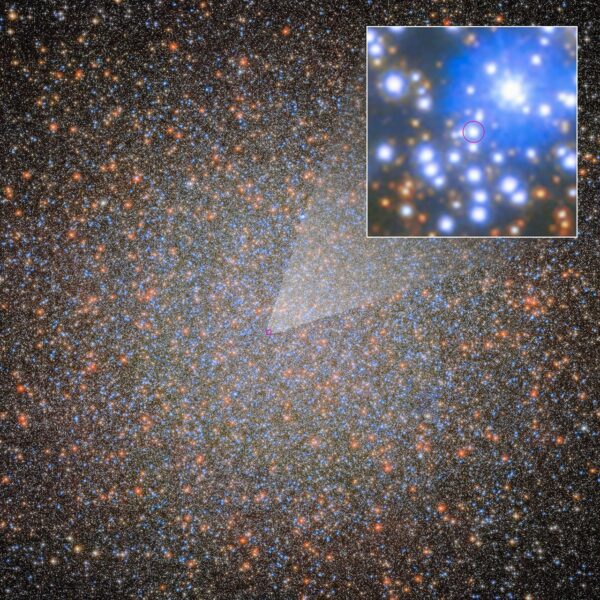 Hubble da NASA descobre o primeiro buraco negro desaparecido do aglomerado estelar