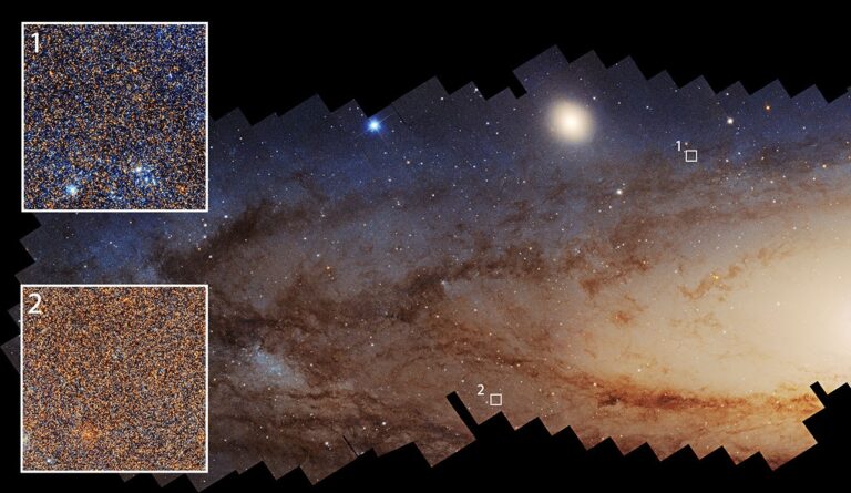Hubble da NASA mostra formação de estrelas na galáxia de Andrômeda diminuindo